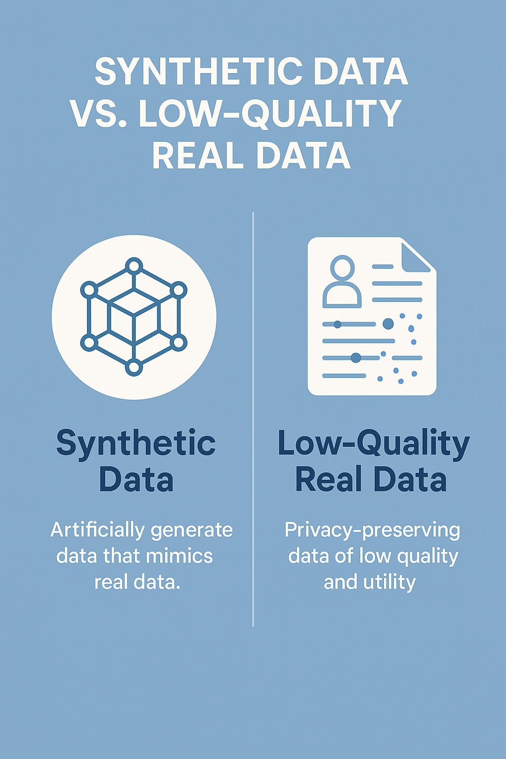 Synthetic Data vs. Anonymised / Differentially Private Data: Why the Distinction&nbsp;Matters